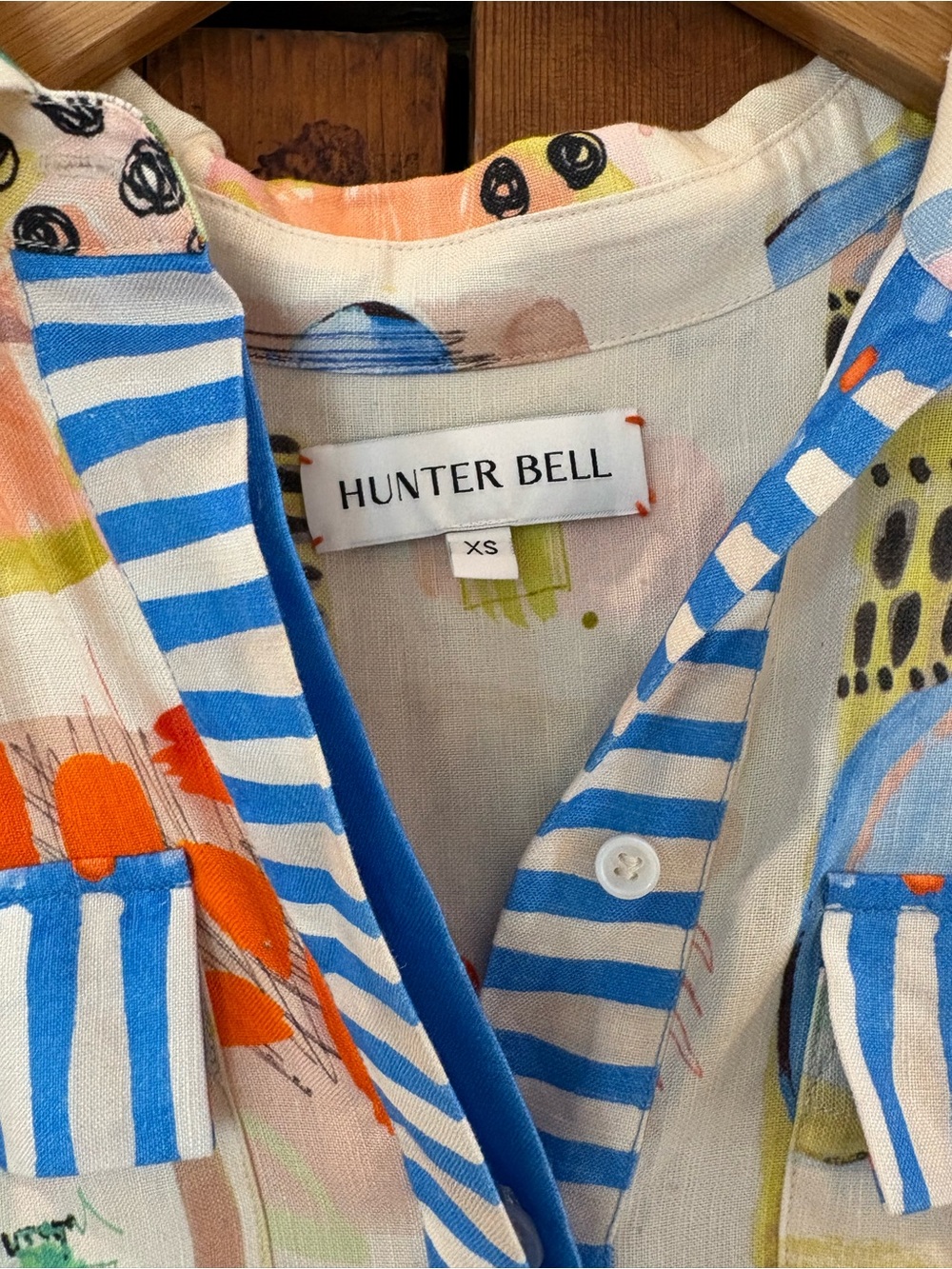 HUNTER BELL Dress in Blue, Orange, Green, Pink - Picture 2 of 4